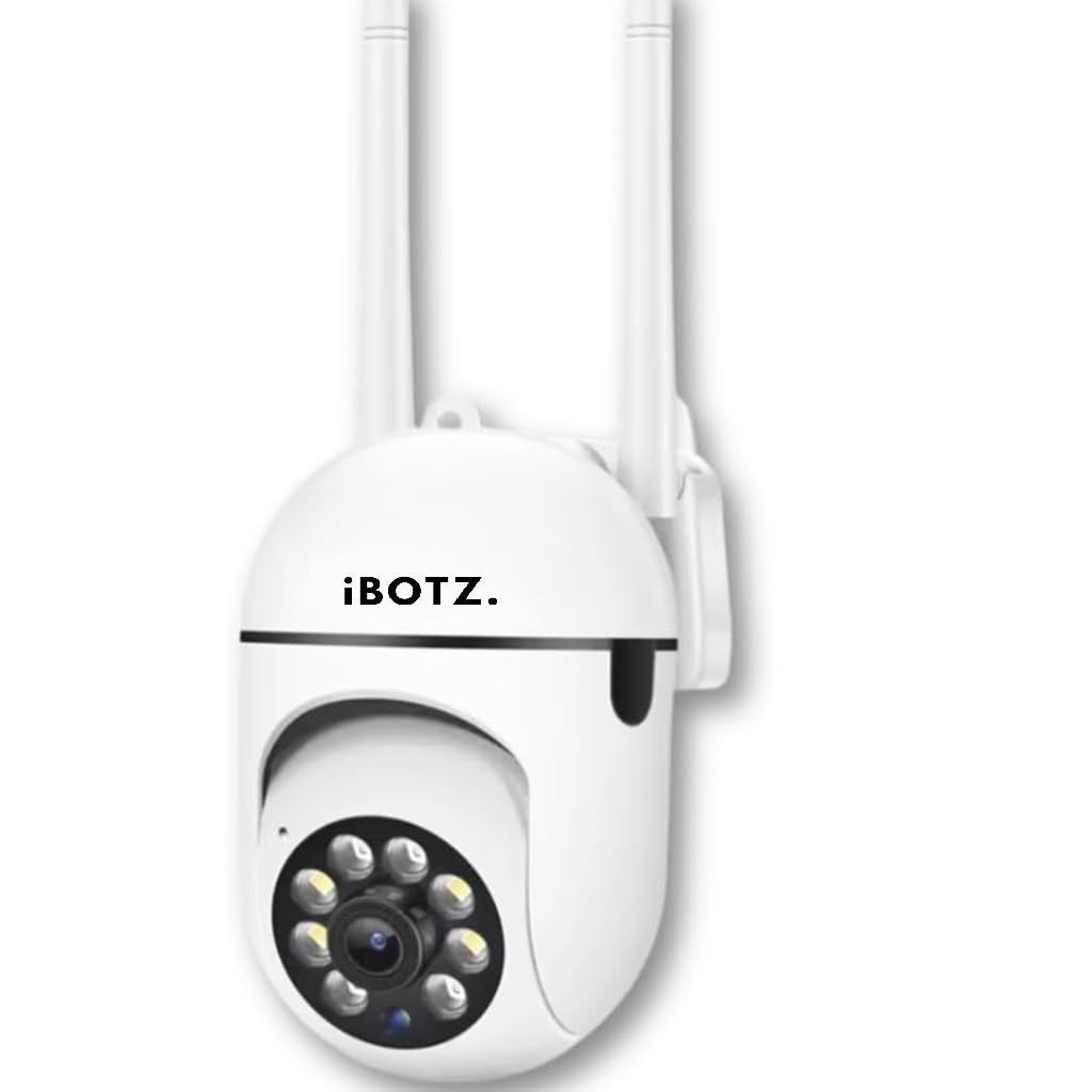 Ibotz Smart 3MP WiFi Indoor Fox Security Camera with Color Night Vision, 360° Rotation, Motion Tracking, Two Way Audio and Multi Users View