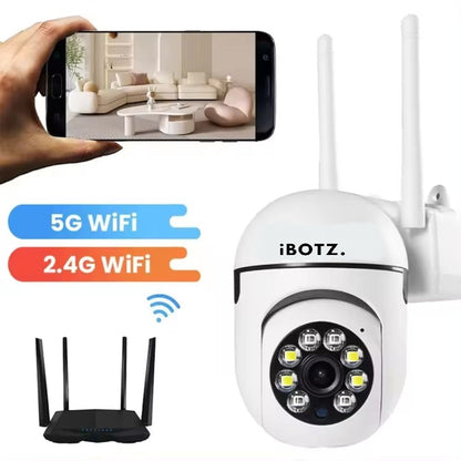 Ibotz Smart 3MP WiFi Indoor Fox Security Camera with Color Night Vision, 360° Rotation, Motion Tracking, Two Way Audio and Multi Users View